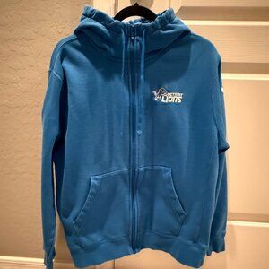 Nike | Detroit Lions Zip-up Hoodie | Honolulu Blue | Size: M